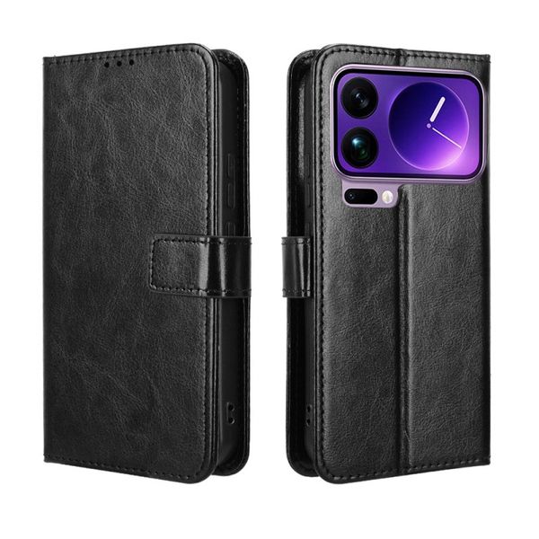 Crazy Horse Pattern Leather Case Compatible With Xiaomi Poco F8 Ultra