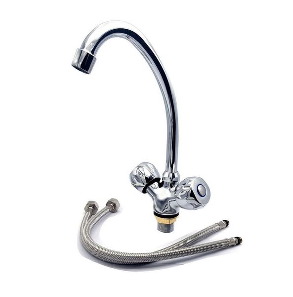 Double Handle Kitchen Mixer Faucet Tap
