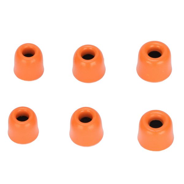 6 Pieces memory foam earbud tips orange