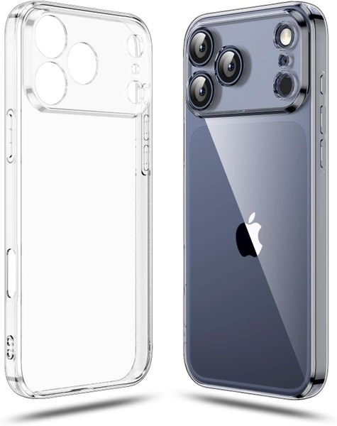 TPU Crystal Clear Transparent Phone Case Compatible with iPhone 17 Pro