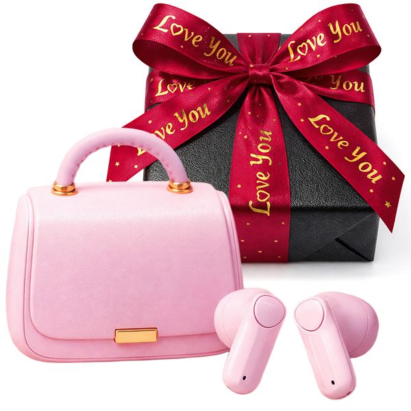 Earphones Birthday Gift Pink IOS Android Earbuds Valentine's Day Lumaboat