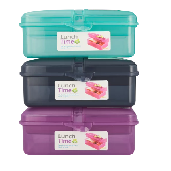 Kitro Plastic Triangular 3 Lunch Box
