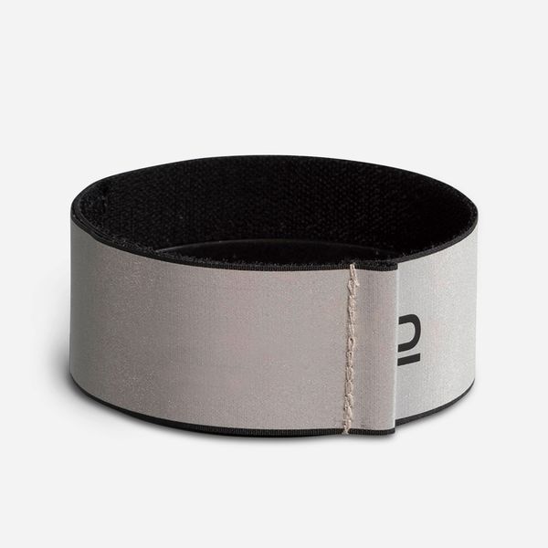 Btwin Cycling PPE Night Visibility Rip-Tab Trouser Clip - Grey