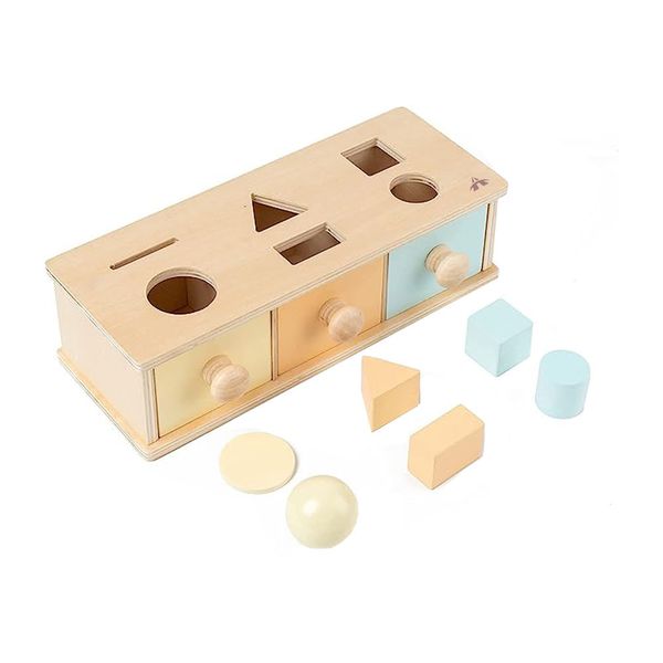 Montessori Shape Sorter and Object Permanence Box Baby 6 to 12 Months Toys