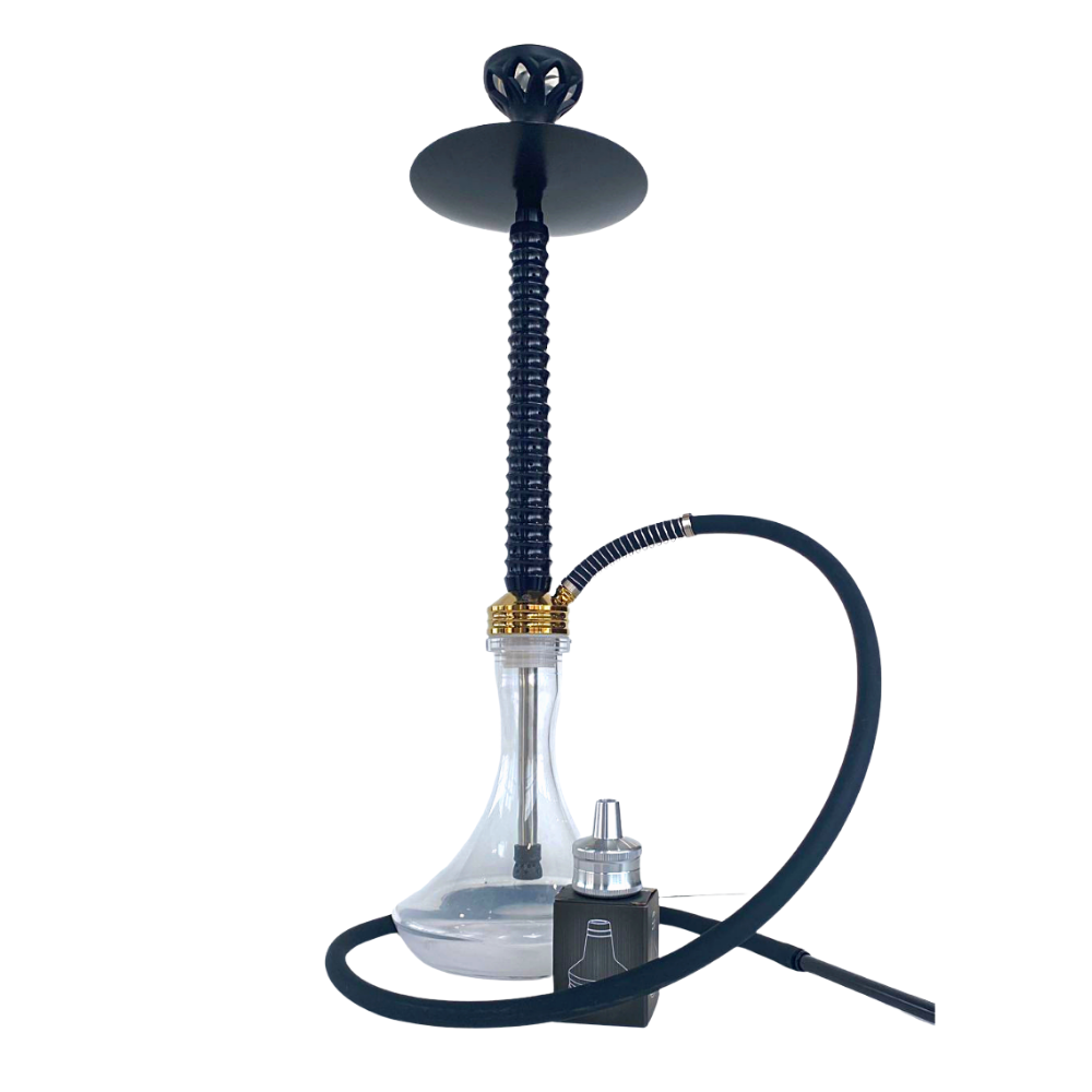 Premium Modern Palm Shisha and Hookah Black and Gold Buy Online in