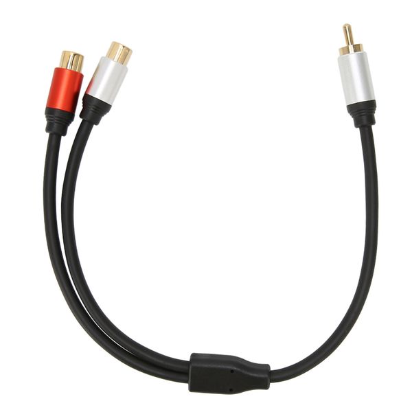 1RCA Male to 2RCA Female Cable AUX Extension Y Adapter Stereo Splitter Cord