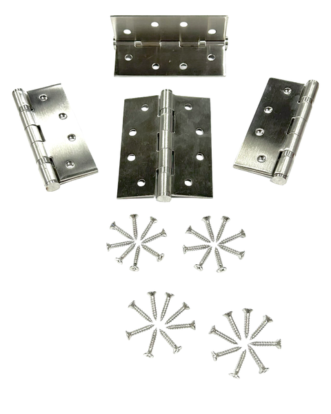 3mm Butt Hinges with Ball Bearings 2 Pairs with 16 Screws