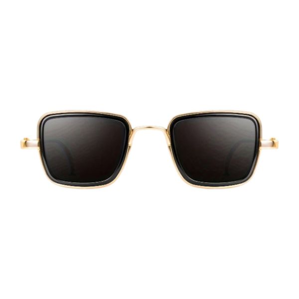 Luxe Elegant Frame Square Sunglasses - Gold