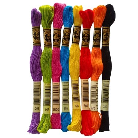 Embroidery Thread - Pop Art Collection - 8 Piece DMC Thread Bundle Image