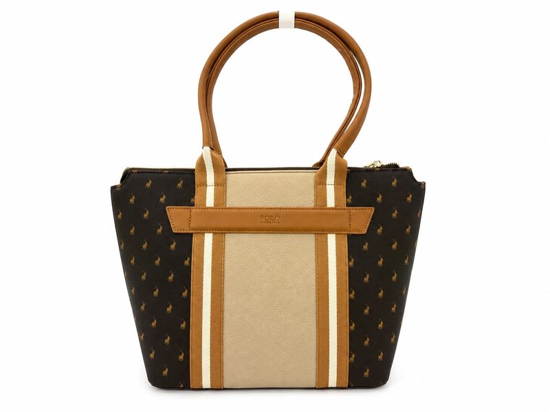 Polo New Isla Tote Handbag-Brown