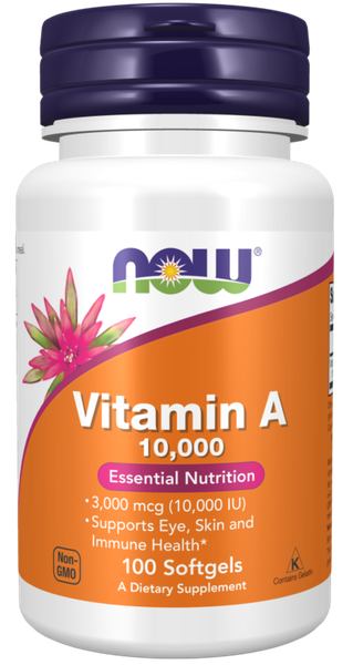 Now Foods Vitamin A10,000 - 100 Softgels