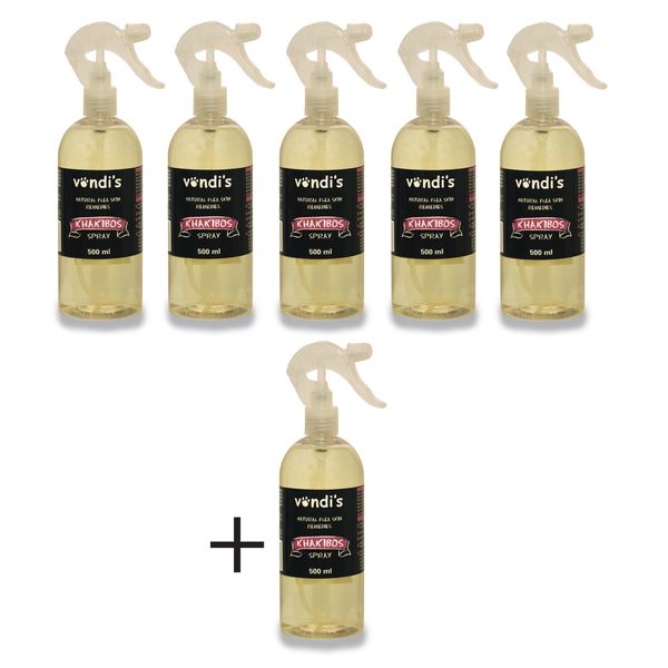 Vondi's Khakibos Flea Repellent Trigger Spray Bulk Offer 6 x 500ml
