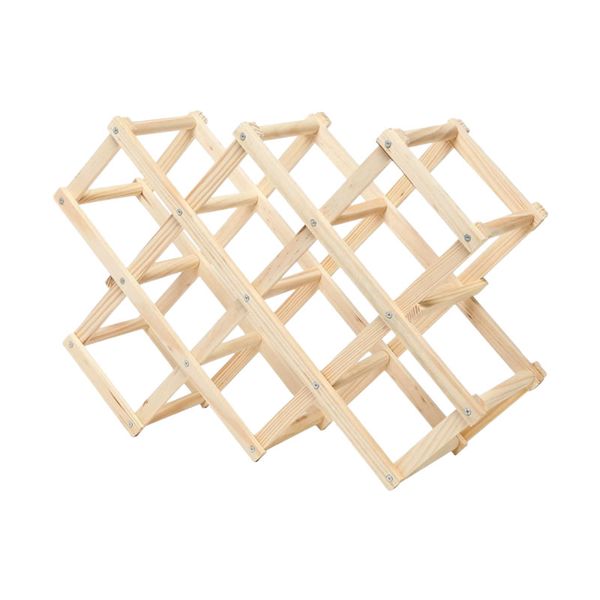 Wooden Wine Bottle Display Shelf