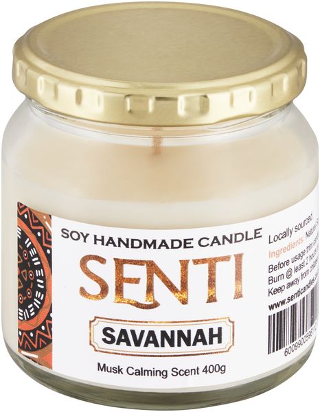 Senti Handmade Soy Candle - Savannah 400g