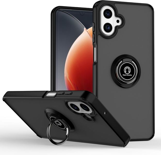 Compatible with Samsung Galaxy A07 Rotational Metal Ring Kickstand Cover