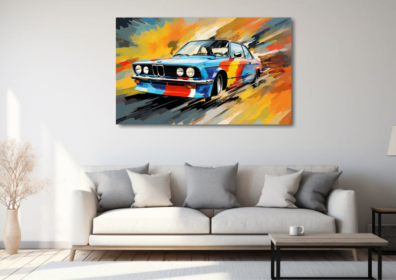 Canvas Wall Art - Retro Drifting Abstract - MT0113