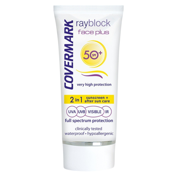 Covermark Rayblock Face Plus Cream 2-In-1 Sunscreen SPF50+ 50ml x 1