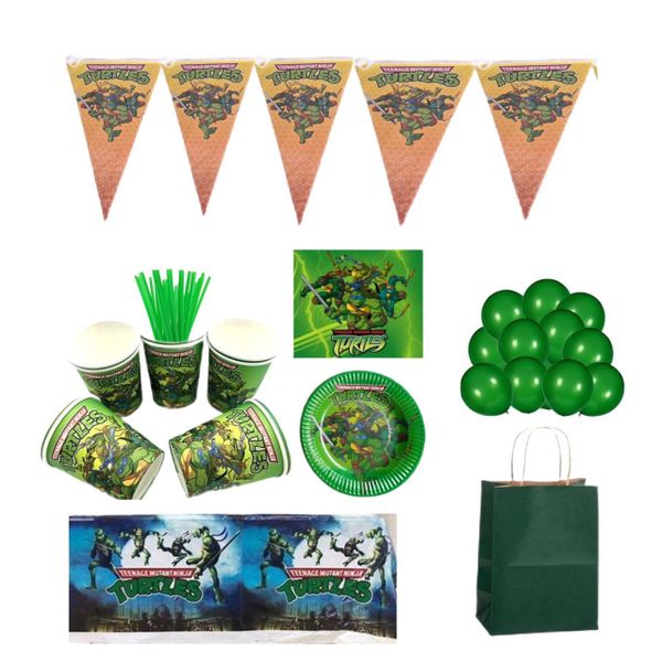 Ninja Turtles Party Pack - 62 Pieces