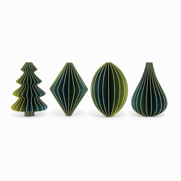 Gold &amp; Blue Christmas Tree Decorations - Sphere, Drop, Tree &amp; Diamond