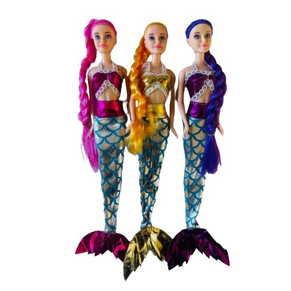 Mermaid Fashion Dolls with Removable Tail (Set of 3)