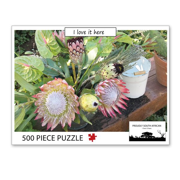 Proteas on a Bench - 500 Piece Jigsaw Puzzle