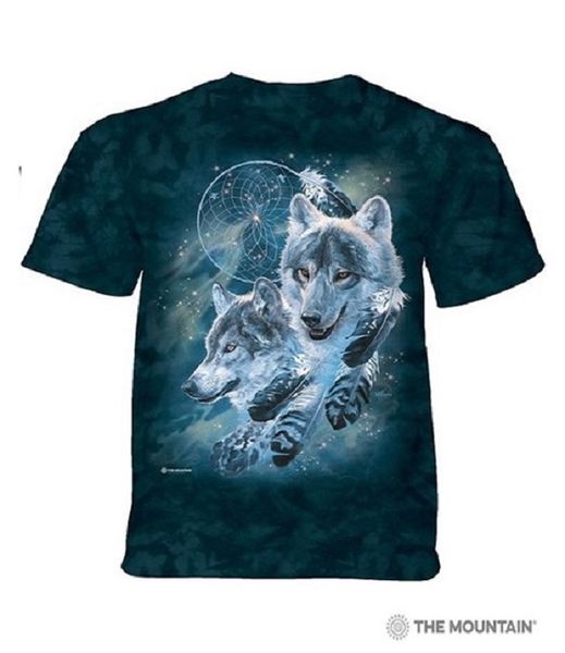 Dreamcatcher Wolf Collage - The Mountain