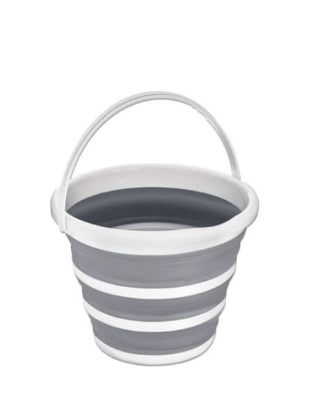 Portable Retractable Water Bucket - Grey
