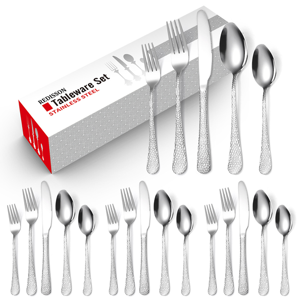 20 Piece Pattern Stainless Steel Cutlery Flatware SetsKnife Fork Spoon Sets