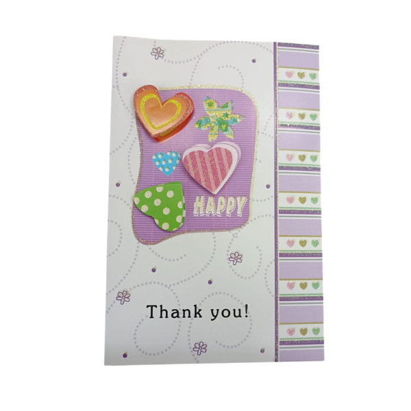 Heart "Thank You" Card - Pack of 10