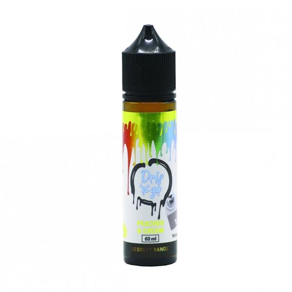 60ml Drip 'n Go Vape Juice - Peaches &amp; Cream - 3mg