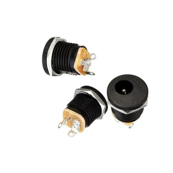HKD MJ179 Plastic Chassis Mount DC Socket 2.1x5.5mm 2A 16VDC Connector