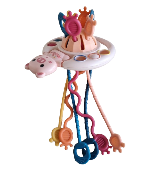 Animal Pull String Baby Rattle