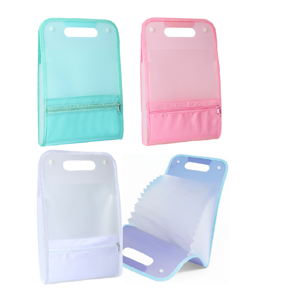 4pcs A4 Expanding File Folders 13-Pocket File Organizer for Office School