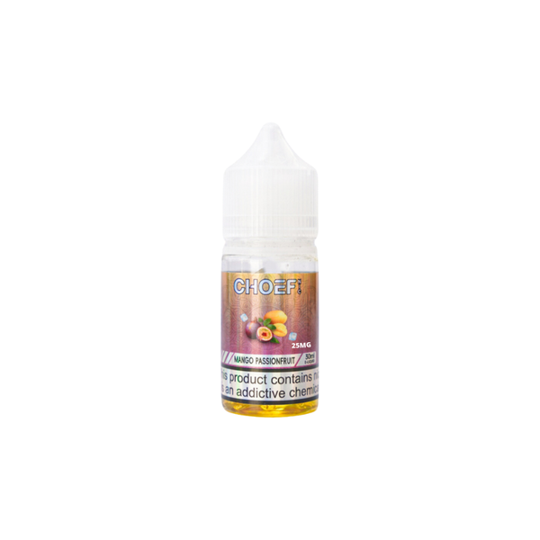Choef 2%/25mg Salt E-liquid - 30ml - Mango Passionfruit