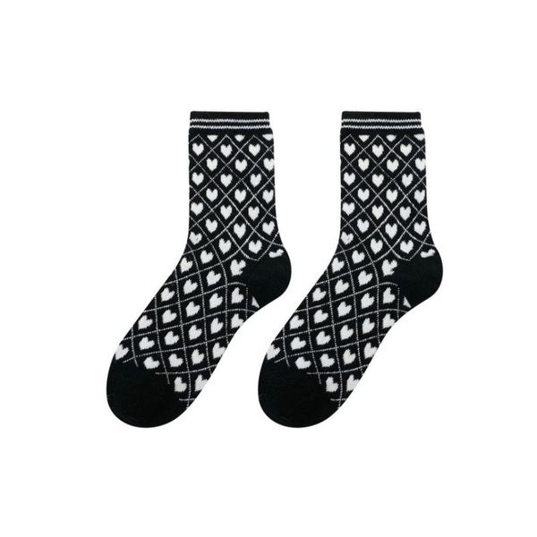 SoGood-Candy - Socks - Black Hearts