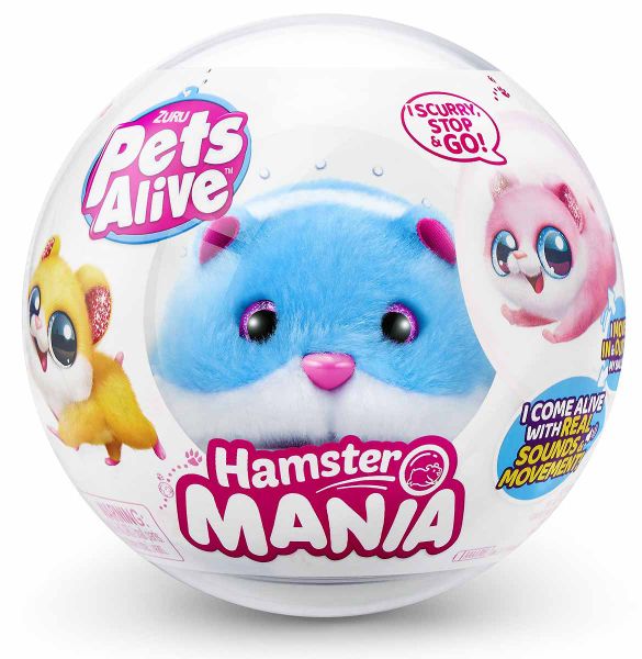 Pets Alive Hamstermania Collectible Interactive Plush- Series 1