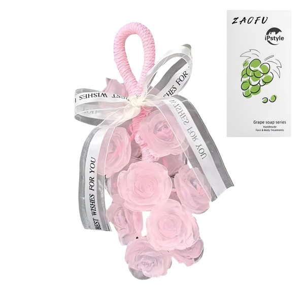 Gift Box Scented Soap Rose Petal Bathing Washing Cleaning Handmade Soap