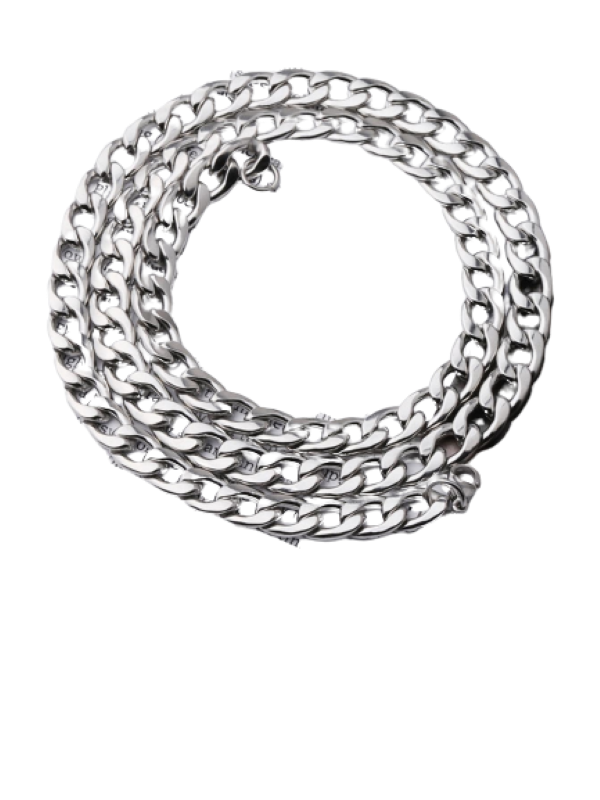 Mens Silver Curb Chain Necklace Shop Today. Get it Tomorrow