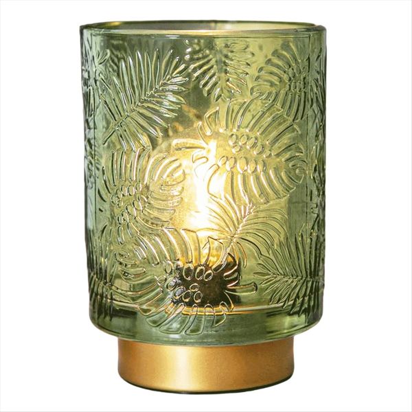 Small Battery Operated Lamp - Portable Cordless Lamp for Home Decor, Glass
