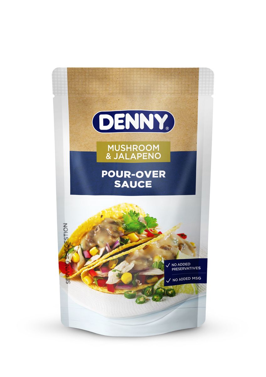 Denny Mushroom & Jalapeno Pour Over Sauce 12x200g | Shop Today. Get it ...