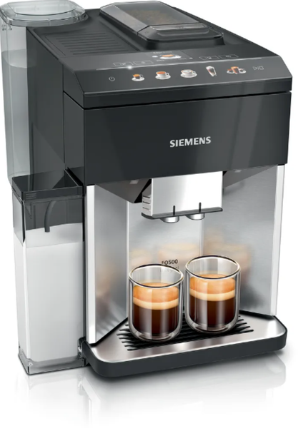 Siemens - Automatic Coffee Machine - EQ500 - Stainless Steel, Piano Black