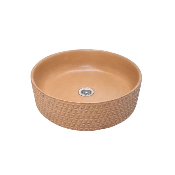 The Emerald Dream Bespoke Burnt Orange Concrete Sink 39.5 x 11.5cm