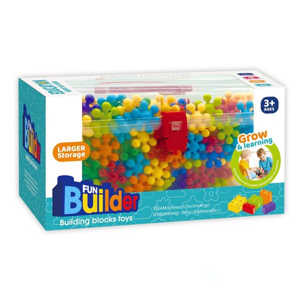 Fun Builder - Snowflake Interlocking Blocks STEM Toy - Toys for Kids