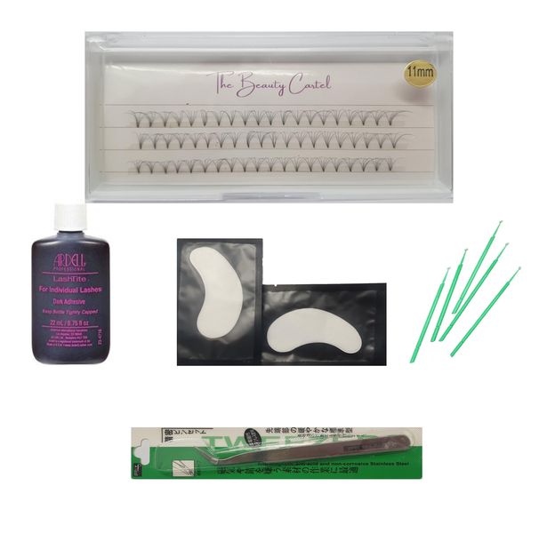 The Beauty Cartel Individual Cluster Eyelash Kit - 11mm