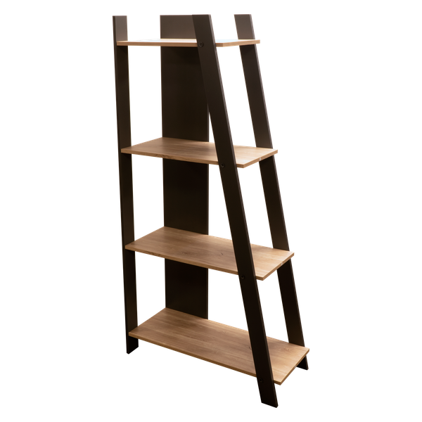 Symphony 4 Tier Large Bookshelf with Powder Coated Steel Frame