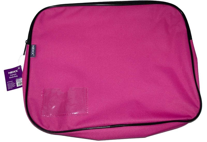 NEXX Canvas Gusset Book Bag (Pink)