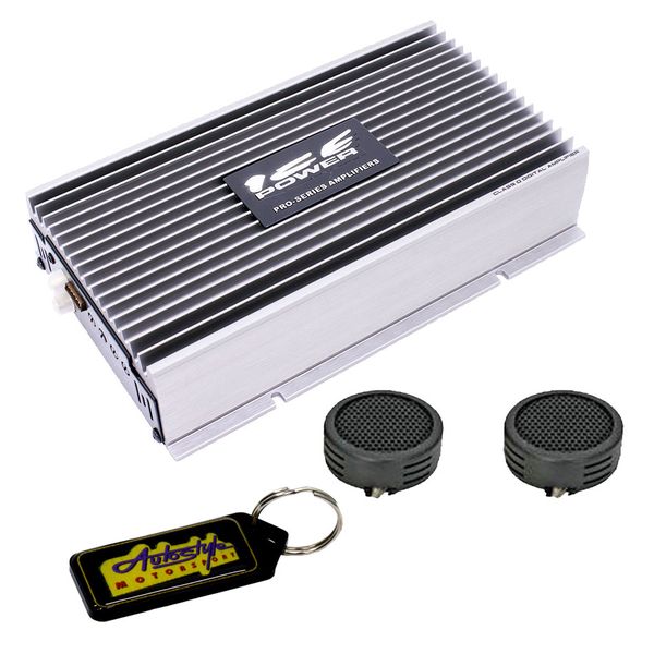 Ice Power 96000w Mini Compact 4 Channel Amplifier &amp; Evo Tweeters &amp; Keyring