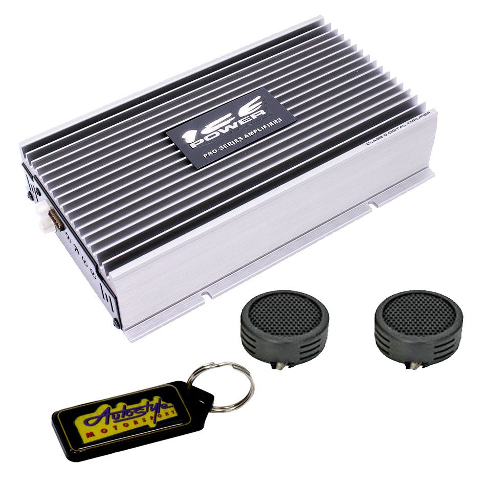 Ice Power 96000w Mini Compact 4 Channel Amplifier & Evo Tweeters & Keyring