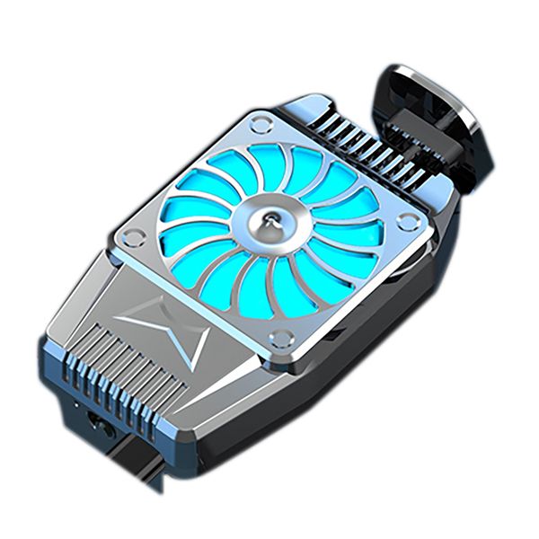 Mobile Phone Cooler for iPhone And Android Phone Cooling Fan Silver