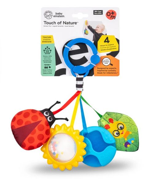 Baby Einstein Touch of Nature Sensory Toy with ladybird, teether &amp; rattle
